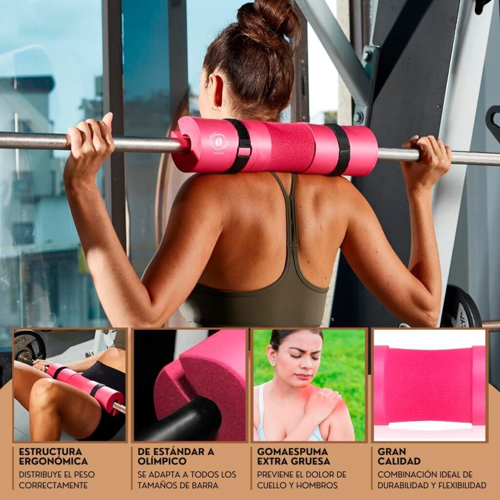 Almohadillas protectoras para barra de gimnasio