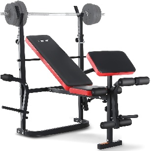 Banco de entrenamiento inclinable para mancuernas y ejercicios gym en casa