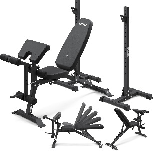 Banco de entrenamiento para press banca plegable