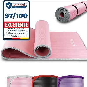 Esterilla de entrenamiento rosa resistente y antideslizante 183 x 61 x 1 cm.