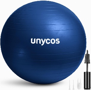 Pelota de pilates, gimnasia, yoga, fitness, embarazo y fitball de 75 cm. de ancho con hinchador incluido